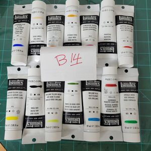 B14 Liquitex Heavy Body Professional Acrylic Paint 2fl/ 59ml Multicolor 14 Tubes